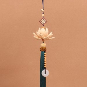 Dây khánh treo xe ôtô hoa sen chữ “Phúc” đẹp