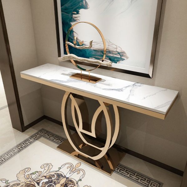 Bàn decor kê sát tường trang trí nội thất