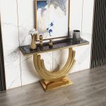 Bàn decor mạ tintan sang trọng