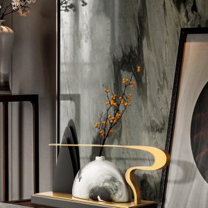 Bình hoa bằng gốm phong cách Trung Hoa CD807