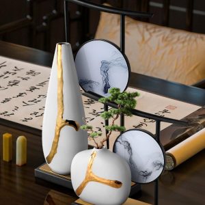 Bình hoa gốm sứ nghệ thuật đơn giản CD802