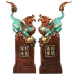 Tượng cặp tỳ hưu may mắn tài lộc bằng đông