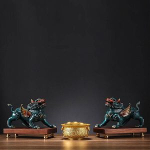 Tượng Tỳ Hưu phong thủy tịch tà một sừng