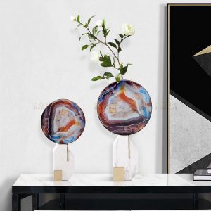 Đá cẩm thạch kết hợp bình hoa CD221