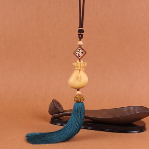 Dây treo phong thủy xe hơi túi tiền may mắn