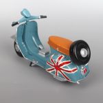 Xe mô hình vespa thiết kế theo lối vintage CD214