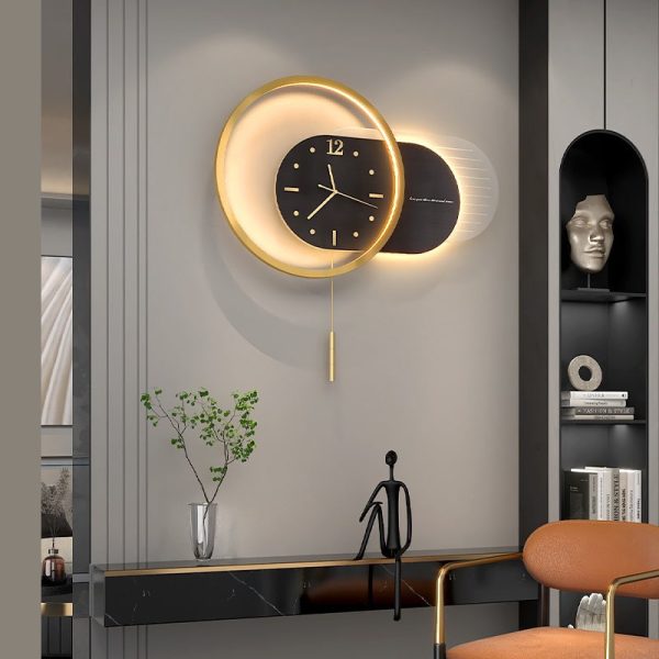 Đồng hồ treo tường kết hợp đèn Led CD703