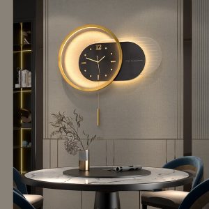 Đồng hồ treo tường kết hợp đèn Led CD703