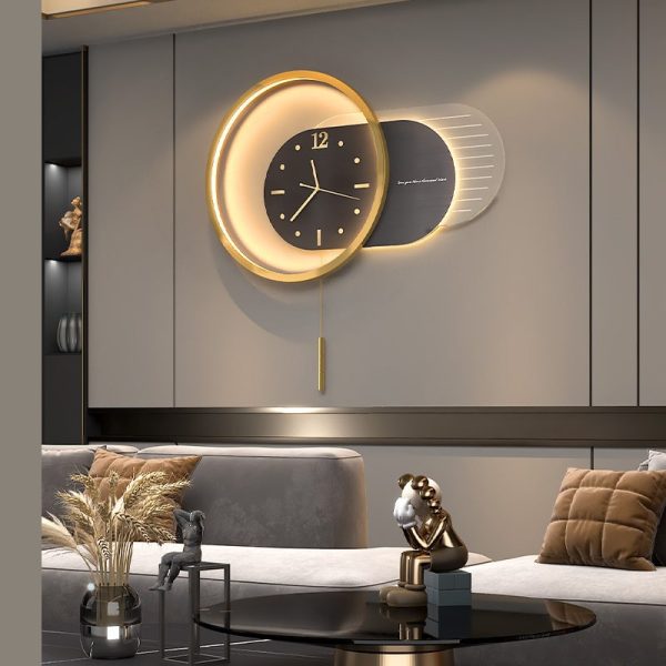 Đồng hồ treo tường kết hợp đèn Led CD703