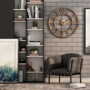Đồng hồ treo tường số la mã tối giản CD538