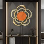 Đồng hồ treo tường hình bông hoa CD945