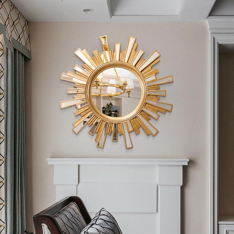 Mẫu Gương decor nghệ thuật hình tròn