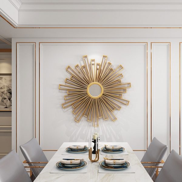 Gương decor viền kim loại trang trí phong cách Châu Âu