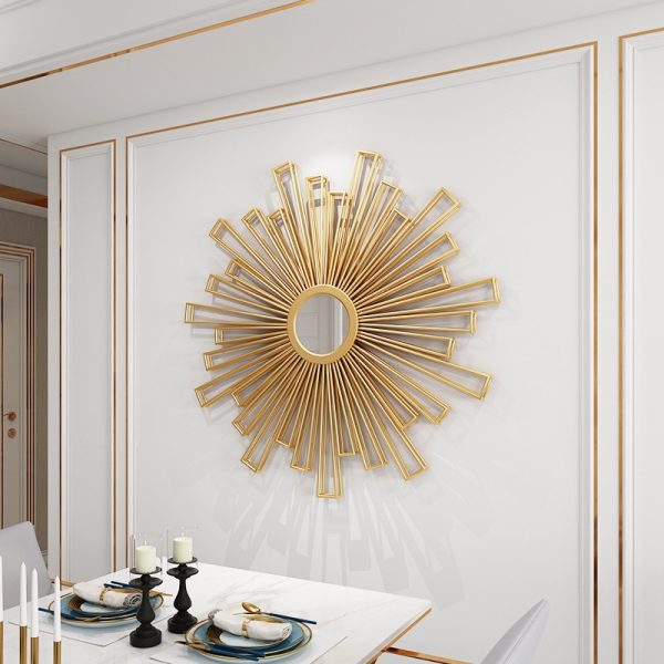 Gương decor viền kim loại trang trí phong cách Châu Âu