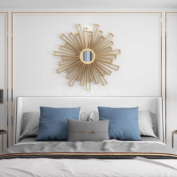 Gương decor viền kim loại trang trí phong cách Châu Âu