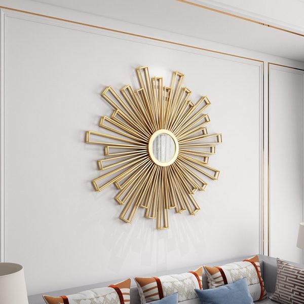 Gương decor viền kim loại trang trí phong cách Châu Âu