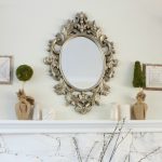 Gương decor phong cách tân cổ điển trang trí phòng khách