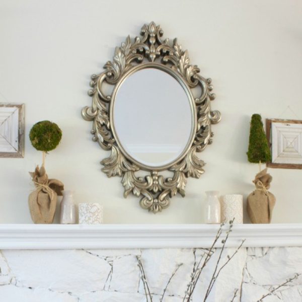 Gương decor phong cách tân cổ điển trang trí phòng khách