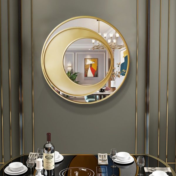Mẫu gương decor treo tường phong cách tối giản