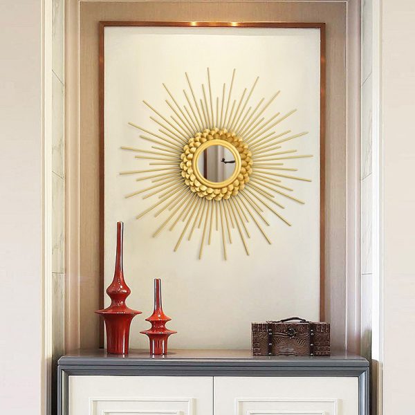 Mẫu gương decor kim loại trang trí