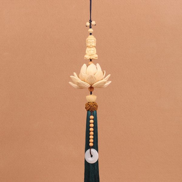 Khánh Phật tọa hoa sen decor xe hơi