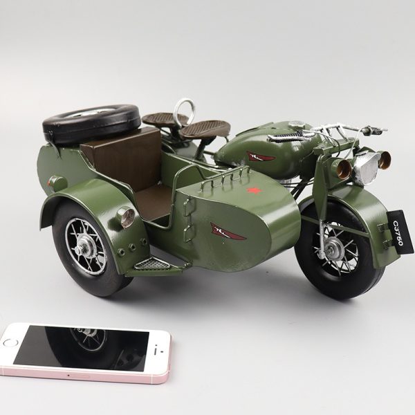 Mô hình sidecar 3 bánh phong cách cổ điển