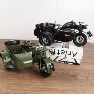 Mô hình sidecar 3 bánh phong cách cổ điển