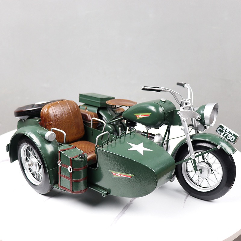 Mô hình xe sidecar vintage hot hit CD180