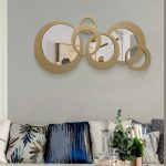Mẫu phù điêu gương treo tường phong cách Bắc Âu