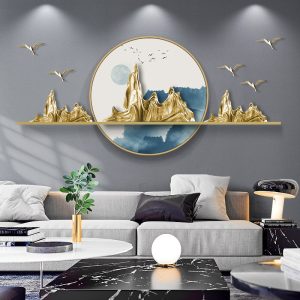 Phù điêu treo tường núi non hùng vỹ