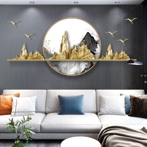 Phù điêu treo tường núi non hùng vỹ