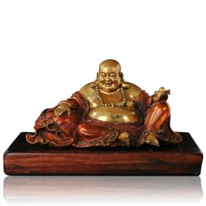 Tượng phật di lặc ngồi cầm hũ tiền CD879