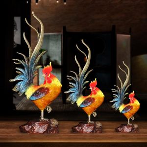 Tượng gà trống mang lại sự may mắn