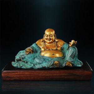 Tượng phật di lặc ngồi cầm hũ tiền CD879
