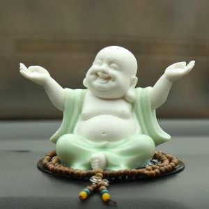 Tượng Phật Di Lặc cười để oto CD497