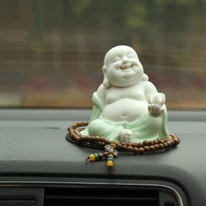 Tượng Phật Di Lặc cười để oto CD497