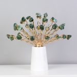 Đồ để bàn decor bình hoa đá thạch anh đẹp CD143