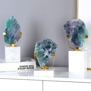 Đồ để bàn bộ ba đá trang trí cao cấp CD81