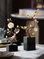 Đồ để bàn cành hoa mẫu đơn sang trọng CD193