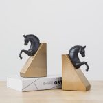 Đồ để bàn chặn sách hình đầu ngựa đơn giản CD561