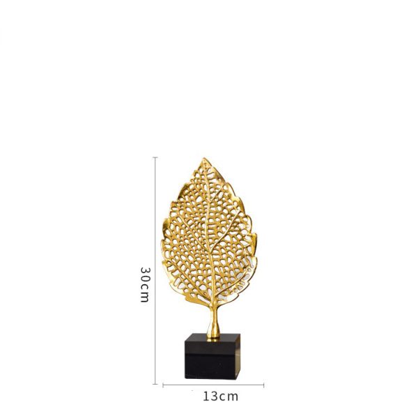 Decor phòng khách chiếc lá vàng sang trọng CD373