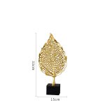 Decor phòng khách chiếc lá vàng sang trọng CD373