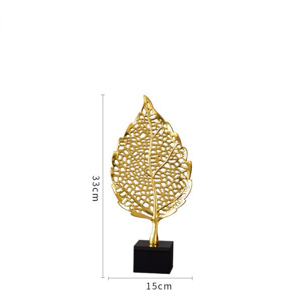 Decor phòng khách chiếc lá vàng sang trọng CD373