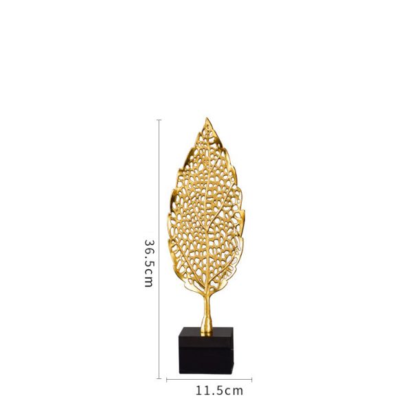 Decor phòng khách chiếc lá vàng sang trọng CD373