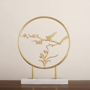 Mô hình chim và hoa chất liệu bền bỉ CD48