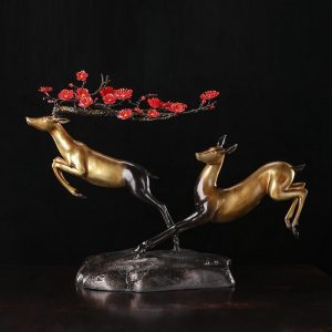 Đôi hươu may mắn chất liệu đồng không han gỉ CD269