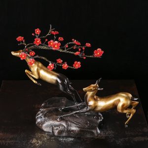 Đôi hươu may mắn chất liệu đồng không han gỉ CD269