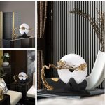 Decor phòng khách cây tùng tựa đồng điếu ngọc đẹp CD224