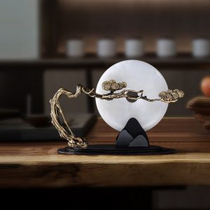 Decor phòng khách cây tùng tựa đồng điếu ngọc đẹp CD224