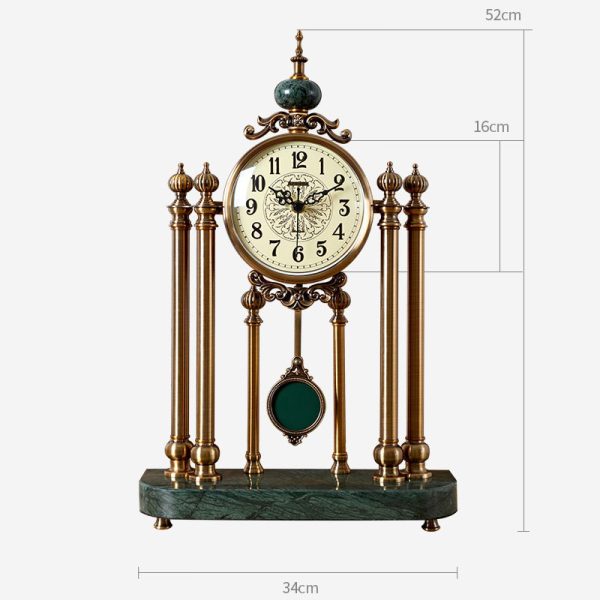 Đồng hồ để bàn quả lắc cổ để bàn phòng khách